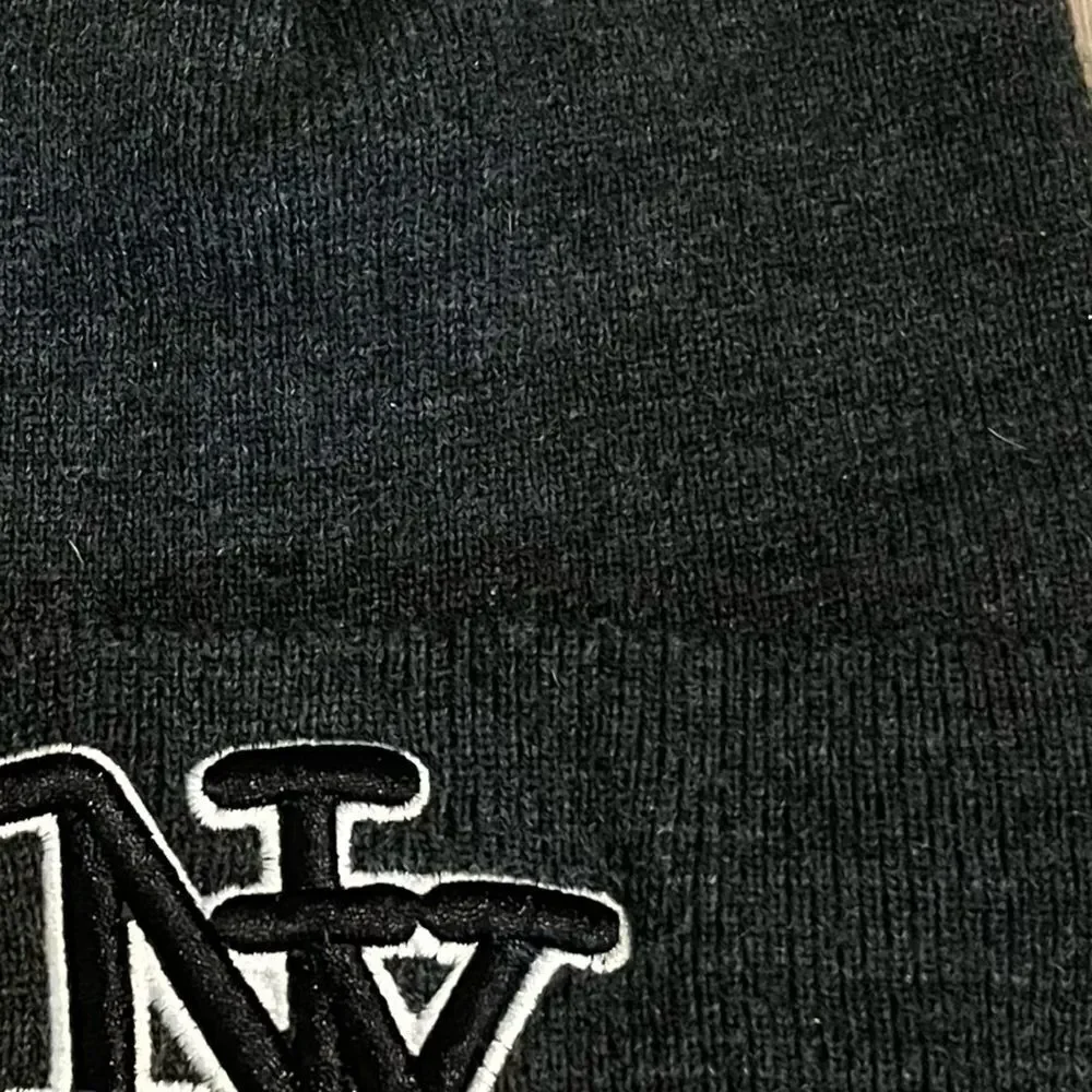 New York NY Dark Grey Black Beanie Hat